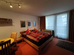 Ferienwohnung mit Schwimmbad und Gartenblick